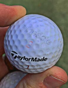 Refinished golf balls