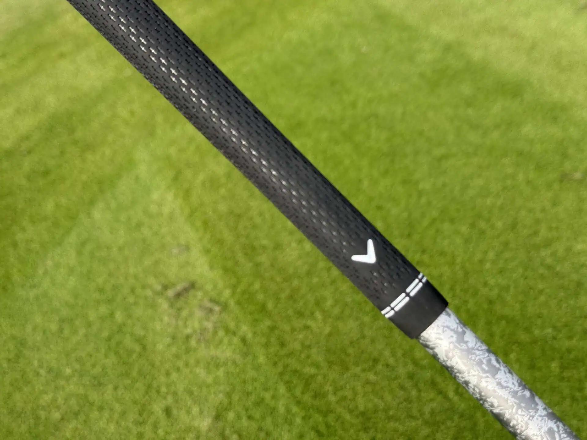 Callaway grip on the Mini Spinner’s stock shaft